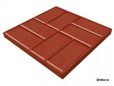 Плитка песчано-полимерная (450х450х30)(красная)